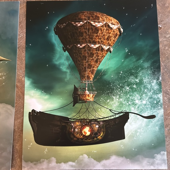 491. Fantastic set of Airship wall art prints - Picture 4 of 6
